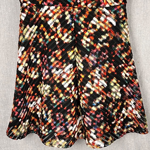 Mossimo Knee-Length Sleeveless Color Pop Eyelet Dress L Cocktail Party Holiday - Picture 3 of 12